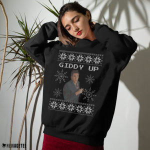 Sweater Seinfeld Kramer Giddy Up Ugly Christmas Sweater Sweatshirt
