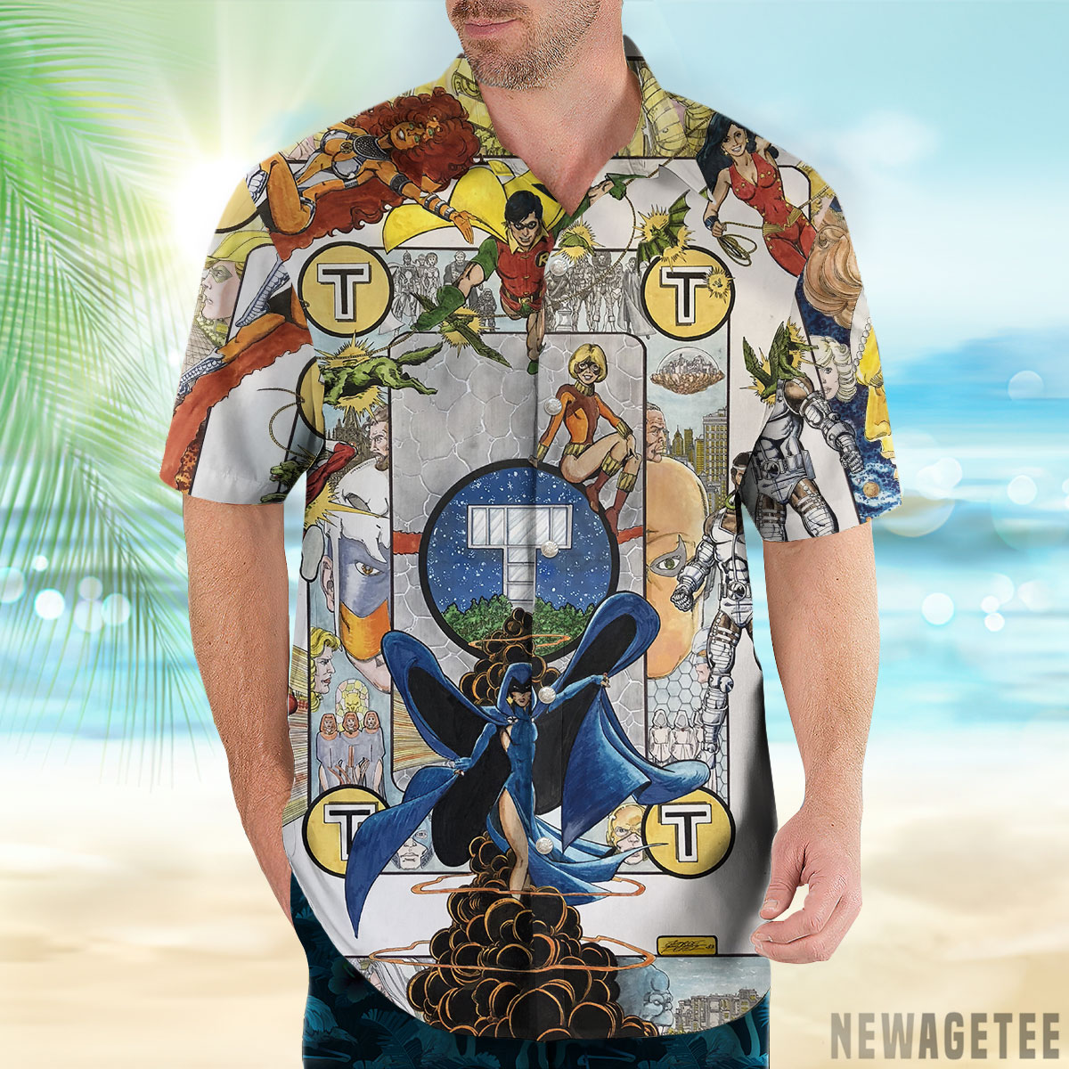 New Teen Titans Poster Hawaiian Shirt