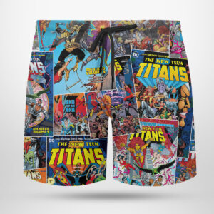 4 Beach Shorts New Teen Titans Omnibus Hawaiin Shirt
