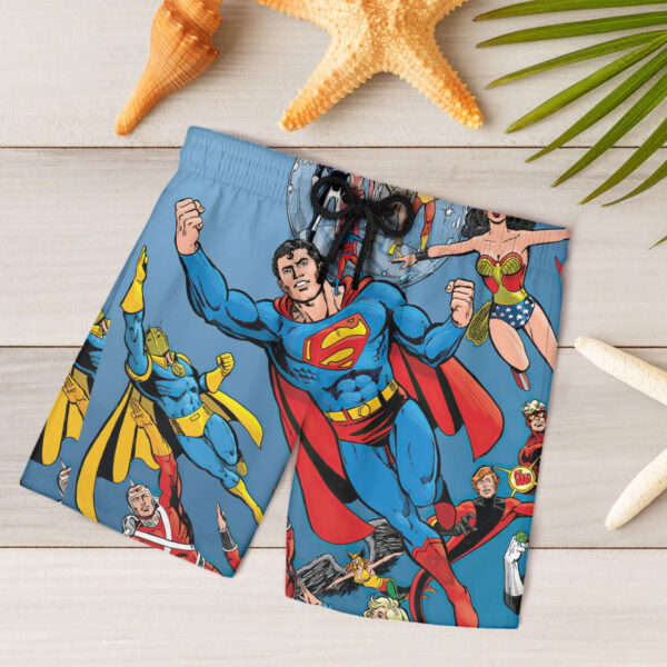 5 Shorts Superman Crisis on Infinite Earths DC Comics Presents Hawaiian Shirt