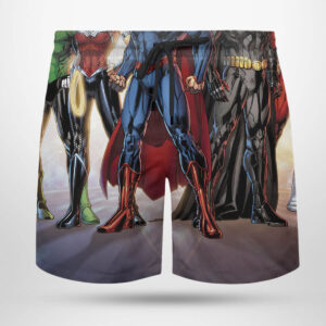 Beach Shorts The New 52 Justice League DC Comics Hawaiian Shirt beach shorts