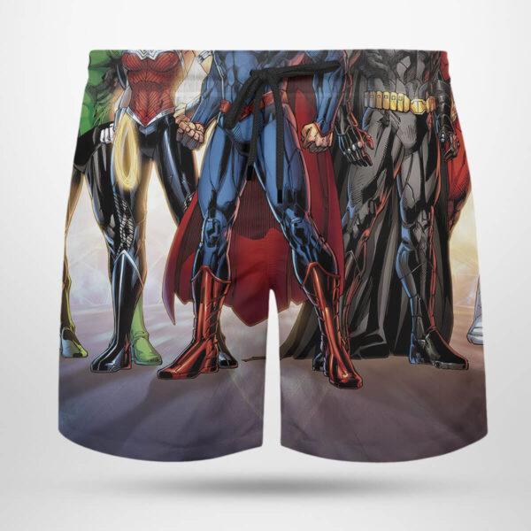 The New 52 Justice League DC Comics Hawaiian Shirt beach shorts