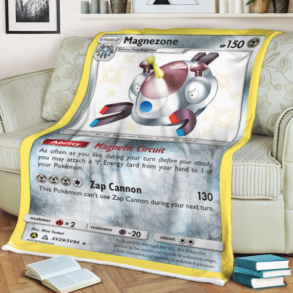 Fleece Blanket 2 Magnezone SV29 SV94 SM Hidden Fates Holo Shiny Rare Pokemon Card Fleece Blanket