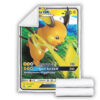 Fleece Blanket 4 Raichu GX Hidden Fates Holo Ultra Rare Pokemon Card Fleece Blanket