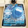 Fleece Blanket 7 Arctovish V Evolving Skies Holo Ultra Rare Pokemon Card Fleece Blanket