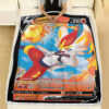 Fleece Blanket 7 Cinderace V 18 72 SWSH Shining Fates Holo Ultra Rare Pokemon Card Fleece Blanket