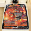 Fleece Blanket 7 Incineroar V 8 73 SWSH Champions Path Holo Ultra Rare Pokemon Card Fleece Blanket