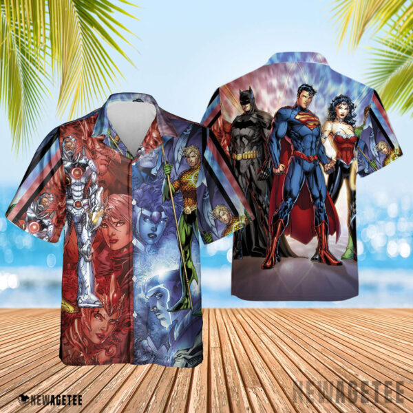 Hawaii shirt The New 52 Justice League DC Comics Hawaiian Shirt beach shorts