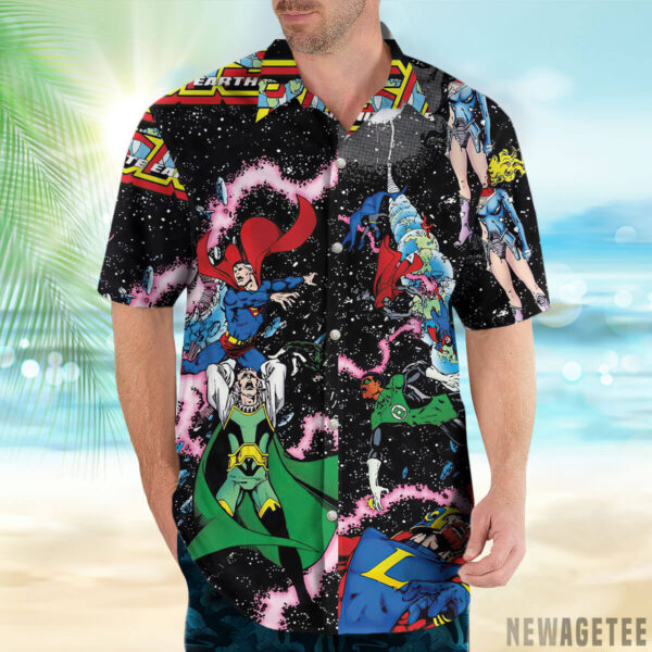 Hawaiian Shirt Crisis on Infinite Earths DC Comics Hawaiian Shirt beach shorts