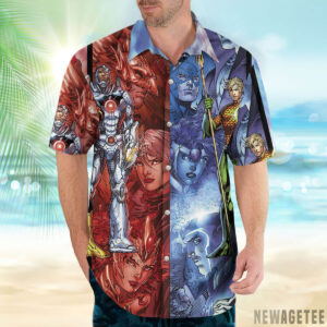 Hawaiian Shirt The New 52 Justice League DC Comics Hawaiian Shirt beach shorts