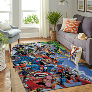 Rug Carpet 2 Avengers Members by George Perez Rug Carpet
