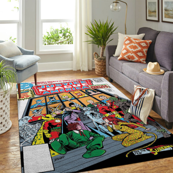 Rug Carpet 2 Justice League of America Vol 1 195 DC Comic Rug Carpet