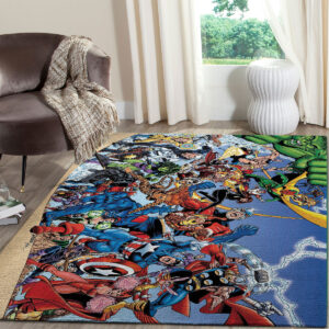 Rug Carpet 3 Avengers Members by George Perez Rug Carpet