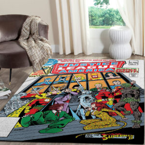 Rug Carpet 3 Justice League of America Vol 1 195 DC Comic Rug Carpet