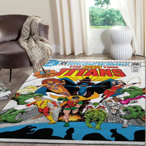 Rug Carpet 3 New Teen Titans No 1 cover by George Perez Rug Carpet