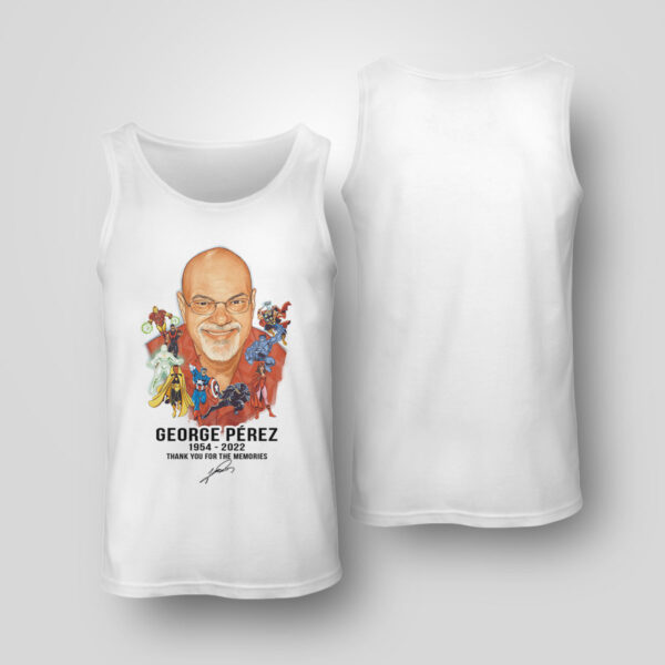 Tank Top RIP George Perez 1954 2022 signature Thank you for the memories t shirt