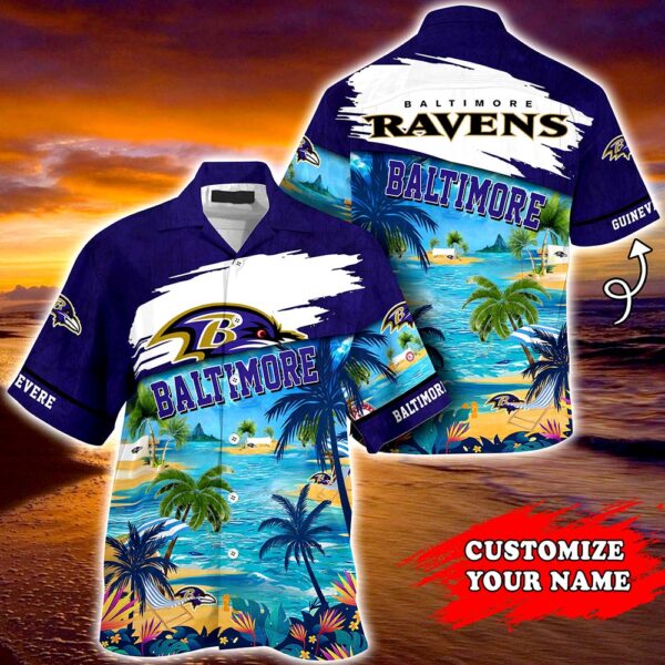 Baltimore Ravens NFL Customized Summer Hawaii Shirt For Sports Fans 1 21.95