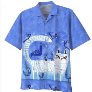 Cat Lover Hawaiian Shirt, beach shorts