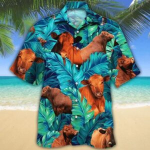 Cow 8 Hawaiian Shirt, beach shorts