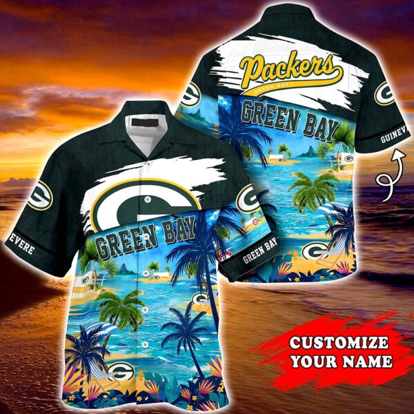 Green Bay Packers NFL Customized Summer Hawaii Shirt For Sports Fans 1 21.95