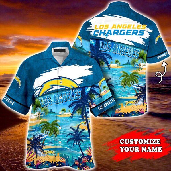 Los Angeles Chargers NFL Customized Summer Hawaii Shirt For Sports Fans 1 21.95