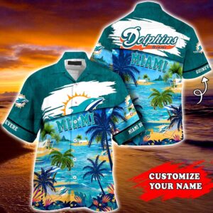 Miami Dolphins NFL Customized Summer Hawaii Shirt For Sports Fans 1 21.95