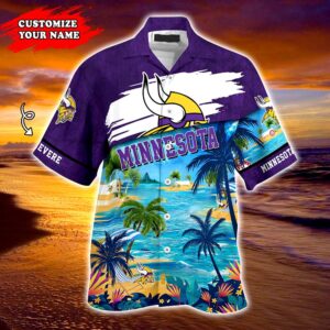 Minnesota Vikings NFL Customized Summer Hawaii Shirt For Sports Fans 2 21.95