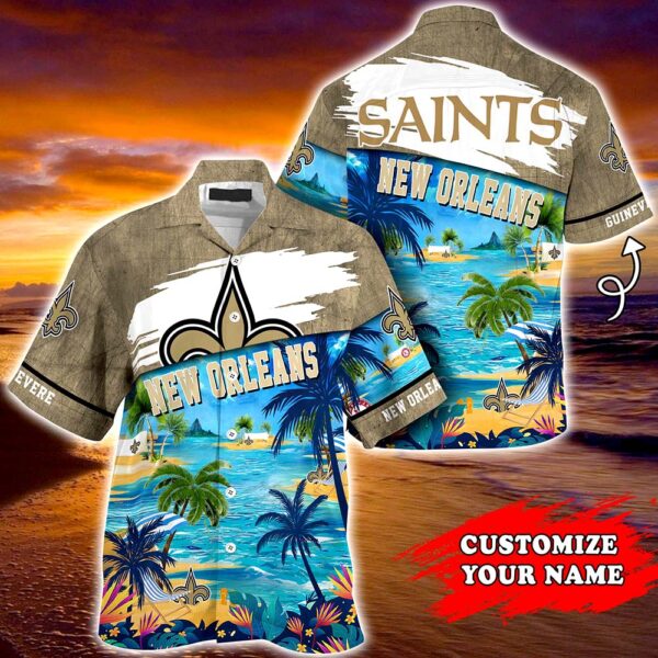New Orleans Saints NFL Customized Summer Hawaii Shirt For Sports Fans 1 21.95