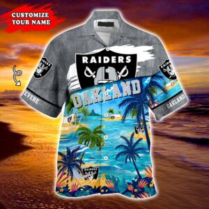 Oakland Raiders NFL Customized Summer Hawaii Shirt For Sports Fans 2 21.95