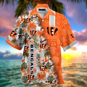 Personalized Cincinnati Bengals NFL Summer Hawaii Shirt And Shorts For Your Loved Ones 1 21.95