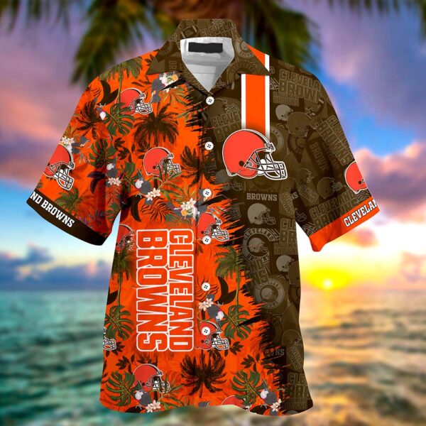 Personalized Cleveland Browns NFL Summer Hawaii Shirt And Shorts For Your Loved Ones 1 21.95