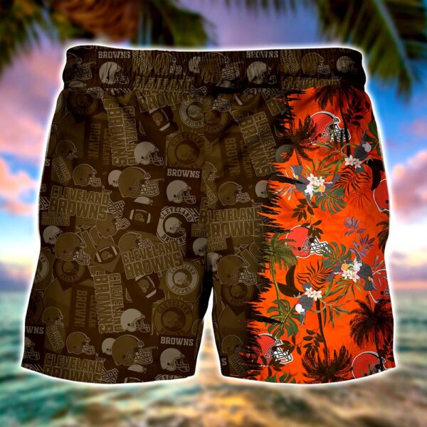 Personalized Cleveland Browns NFL Summer Hawaii Shirt And Shorts For Your Loved Ones 4 21.95