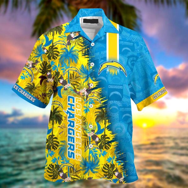 Personalized Los Angeles Chargers NFL Summer Hawaii Shirt And Shorts For Your Loved Ones 1 21.95