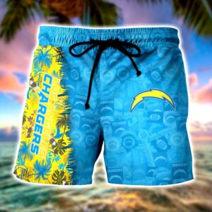Personalized Los Angeles Chargers NFL Summer Hawaii Shirt And Shorts For Your Loved Ones 3 21.95