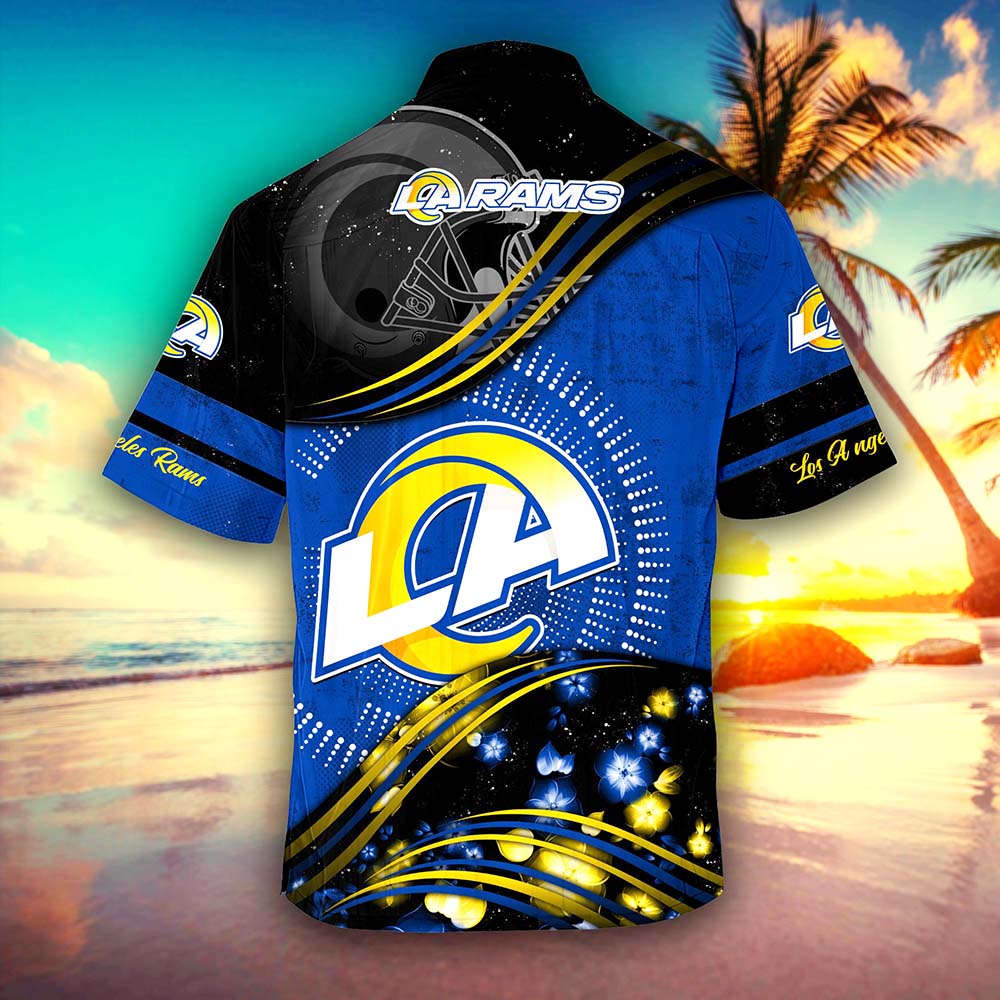 Personalized Los Angeles Rams NFL Hawaiian Shirt, beach shorts