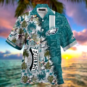 Personalized Philadelphia Eagles NFL Summer Hawaii Shirt And Shorts For Your Loved Ones 1 21.95