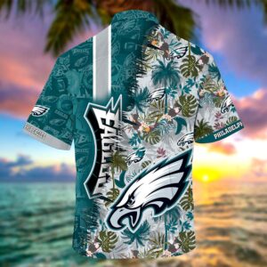 Personalized Philadelphia Eagles NFL Summer Hawaii Shirt And Shorts For Your Loved Ones 2 21.95