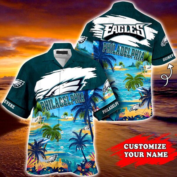 Philadelphia Eagles NFL Customized Summer Hawaii Shirt For Sports Fans 1 21.95