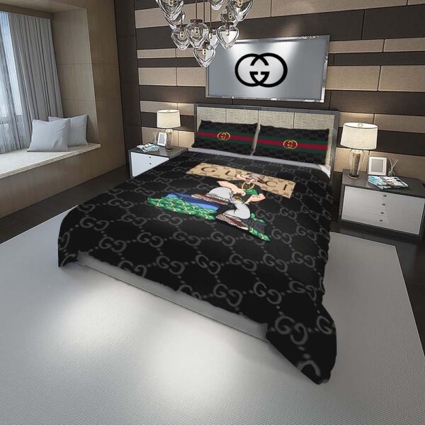 Popeye Gucci Luxury Duvet Cover and Pillow Case Bedding Set