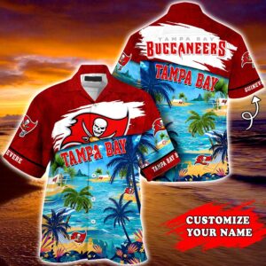 Tampa Bay Buccaneers NFL  Personalized Hawaiian Shirt, beach shorts