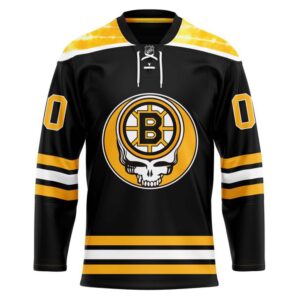 grateful dead amp boston bruins hockey jersey personalized name amp number 1