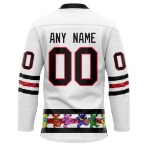 grateful dead amp chicago blackhawks hockey jersey personalized name amp number