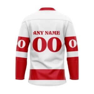 Grateful Dead Detroit Red Wings 3D Hockey Jersey Personalized Name Number