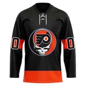 grateful dead amp philadelphia flyers hockey jersey personalized name amp number 1