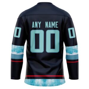 Grateful Dead Seattle Kraken 3D Hockey Jersey Personalized Name Number