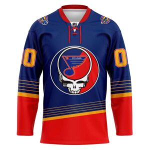 grateful dead amp st louis blues hockey jersey personalized name amp number 1