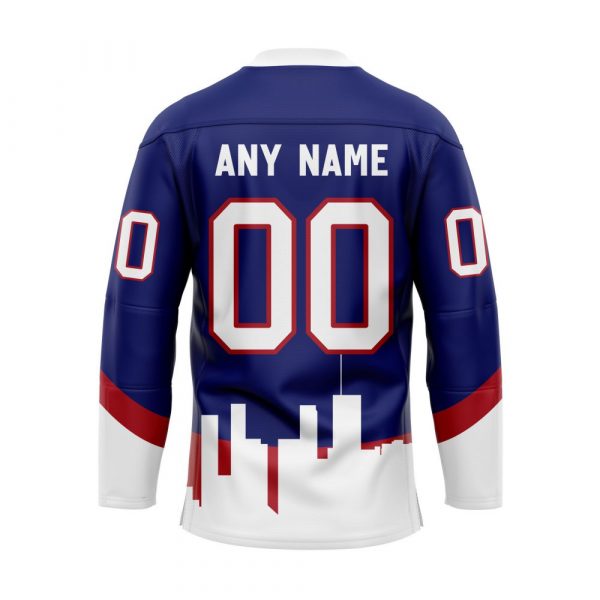 NHL New York Rangers Custom Name Number 2021 Reverse Retro Alternate Jersey  Pullover Hoodie