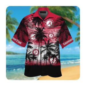 Alabama Crimson Tide Coconut Autumn Short Sleeve Button Up Tropical Aloha Hawaiian Shirts For Men Womens 0 45.99