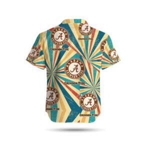Alabama Crimson Tide Retro Vintage Style Short Sleeve Button Up Tropical Aloha Hawaiian Shirts For Men Women 2 45.99