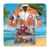 Alabama Crimson Tide Skull Autumn Short Sleeve Button Up Tropical Aloha Hawaiian Shirts For Mens Womens